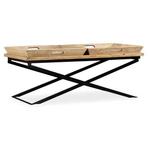 vidaXL Coffee Table Solid Mango Wood 43.3"x21.7"x16.5" - Vision store of the future