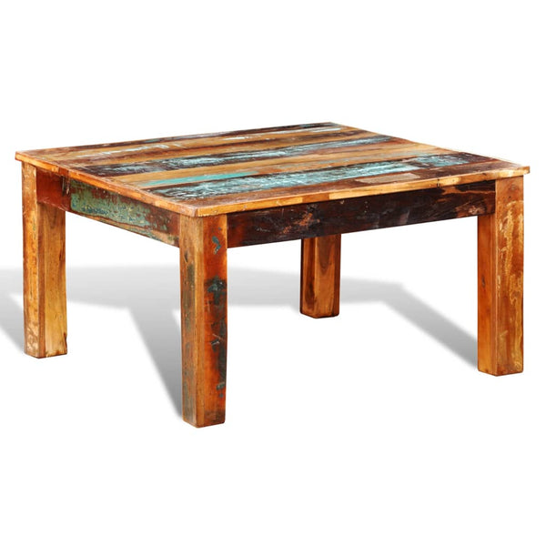 vidaXL Coffee Table Square Reclaimed Wood - Vision store of the future