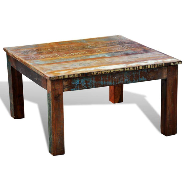 vidaXL Coffee Table Square Reclaimed Wood - Vision store of the future
