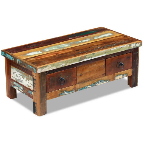 vidaXL Coffee Table Couch Stand Side End Desk Solid Mango Wood/Reclaimed Wood - Vision store of the future