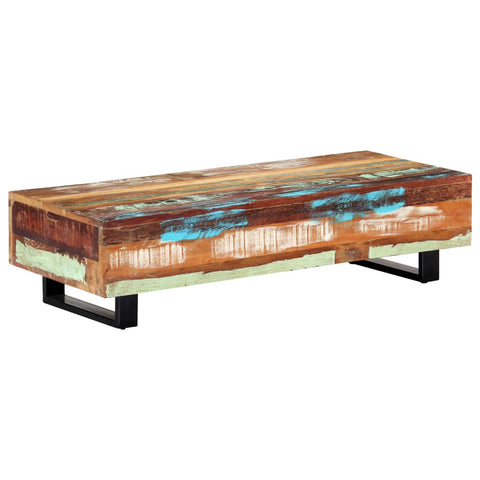vidaXL Coffee Table 47.2"x19.7"x11.8" Solid Reclaimed Wood and Steel - Vision store of the future