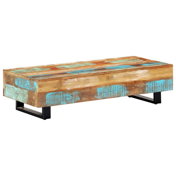vidaXL Coffee Table 47.2"x19.7"x11.8" Solid Reclaimed Wood and Steel - Vision store of the future