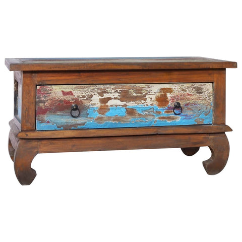 vidaXL Coffee Table End Side Accent Couch Reclaimed Teak Wood/Solid Teak Wood - Vision store of the future