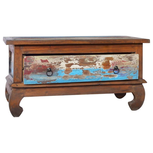 vidaXL Coffee Table End Side Accent Couch Reclaimed Teak Wood/Solid Teak Wood - Vision store of the future
