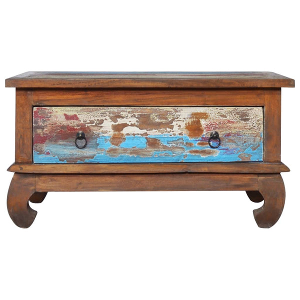 vidaXL Coffee Table End Side Accent Couch Reclaimed Teak Wood/Solid Teak Wood - Vision store of the future