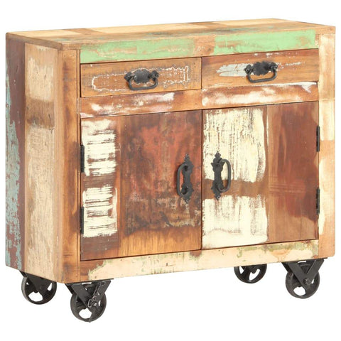 vidaXL Sideboard 31.5"x11.8"x27.6" Solid Reclaimed Wood - Vision store of the future