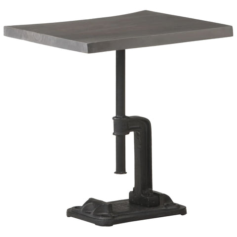 vidaXL Side Table Light Wood 17.7"x13.8"x18.9" Solid Acacia Wood & Cast Iron - Vision store of the future