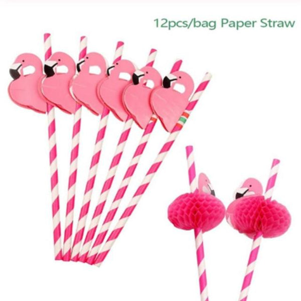 Flamingo Decoration Tropical Party Summer Beach Birthday Party Decor Events Flamingo Hawaii Hawaiian Party Decorations Supplies - Vision store of the future