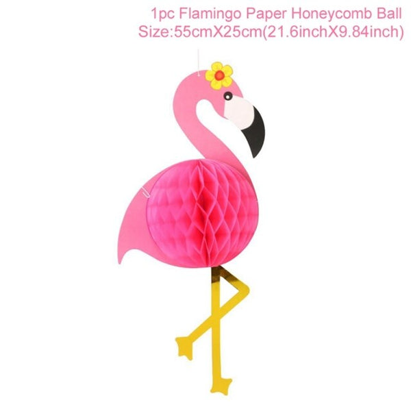 Flamingo Decoration Tropical Party Summer Beach Birthday Party Decor Events Flamingo Hawaii Hawaiian Party Decorations Supplies - Vision store of the future