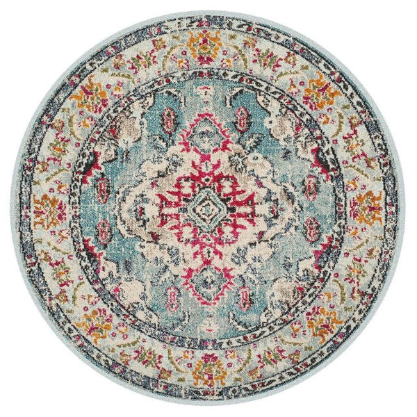 Retro Ethnic Carpet Round Moroccan Style Carpets for Living Room Area Rug Home Decoration Maison Moderne Salon Bedroom Decor - Vision store of the future