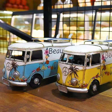 Creative Car Napkin Drawer Tissue Box American Retro Van Bus Bar Restaurant Hotel Bedroom Home Living Room Decoration Ornaments - Vision store of the future