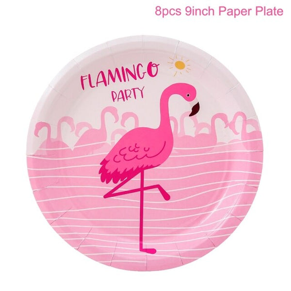 Flamingo Decoration Tropical Party Summer Beach Birthday Party Decor Events Flamingo Hawaii Hawaiian Party Decorations Supplies - Vision store of the future