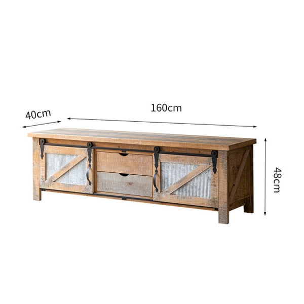 American Retro Old Living Room Porch Table Storage   Bedroom Furniture Solid Wood Homestay Decoration - Vision store of the future