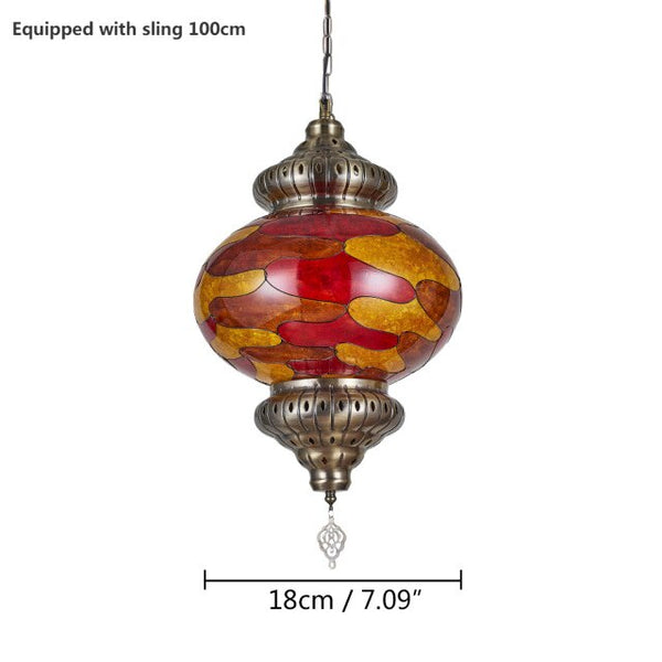 Artpad 1/7 Big Globe Turkish Mosaic Chandelier Ceiling Moroccan Living Room Bedroom Colorful Glass Chandelier Lamp Lighting - Vision store of the future