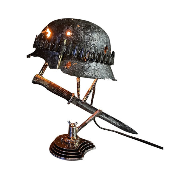 War Relic Lamp Statue Abstract Ornaments Statuettes Sculpture Craft Office desk accessories Vintage Home Luces Decoracion - Vision store of the future