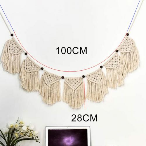 Bohemian Style Hanging Tapestry Handmade Woven Tassel Banner Home Wall Decor - Vision store of the future