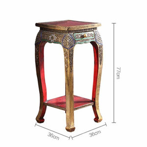 Southeast Asian Style Sofa Side Table Side Table Corner Table Thai Solid Wood Square Table Furniture Corner Small Table - Vision store of the future